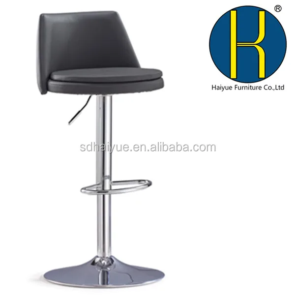 High Quality New Style PU Leather Swivel Bar Stool With Backrest for Home Use