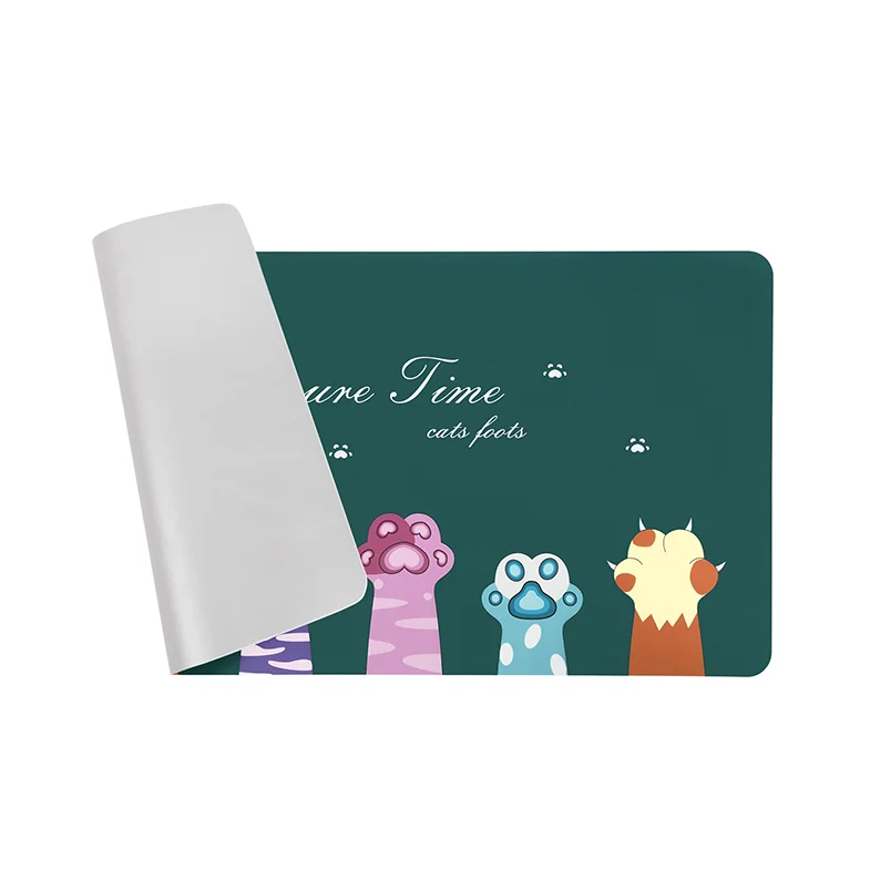 BUBM Custom Logo Printed PU Leather Mouse pad