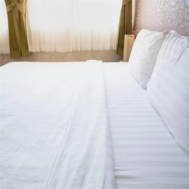 Гипоаллергенный длинный штапельный хлопок белая наволочка простыня