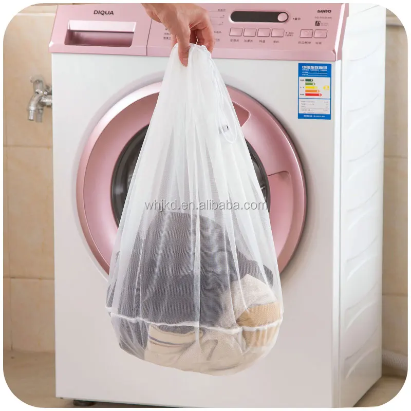 foldable lingerie wash polyester laundry bag for washing machine