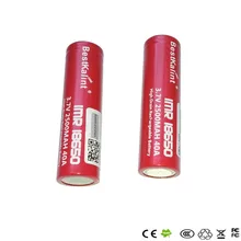 A pair Purple IMR 18650 35A 2500mAh 3.7v Rechargeable Flat Top Batteries