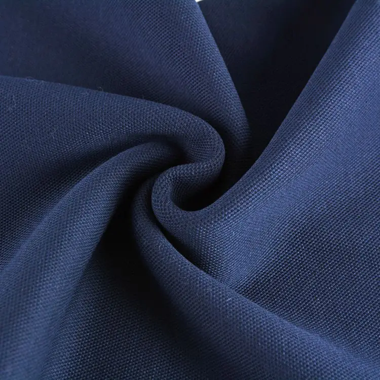 
one side plain another side pique 72% polyester 22% rayon 6% spandex scuba knitted fabric for garments 