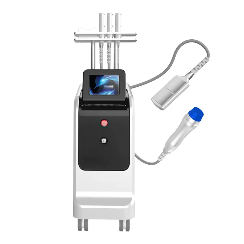 Esthetician equipment cellulite removal skin tightening Four cryolipolisis plates cryotherapy shock wave machine