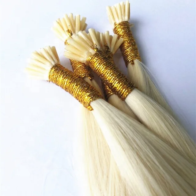 Top selling products in alibabae 100% Stick Colorful I Tip Hair Extension