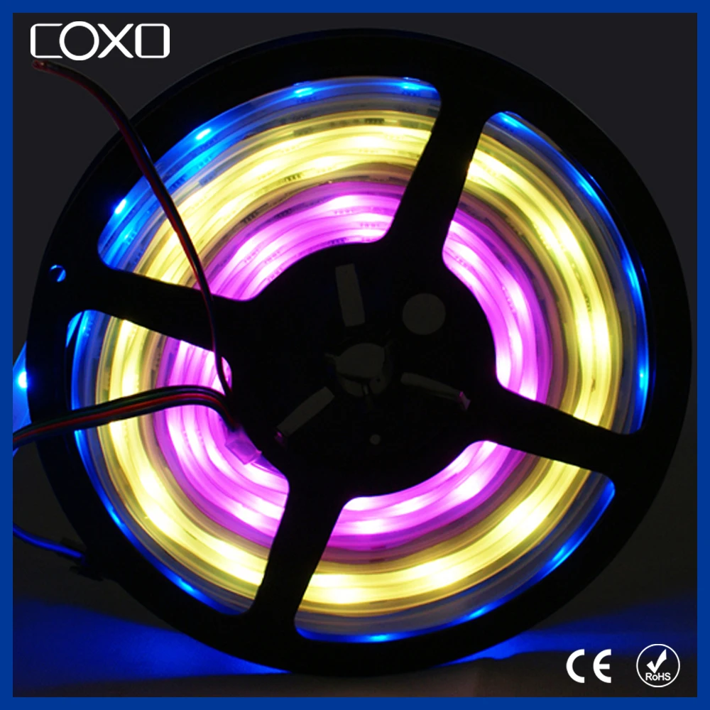 240 Светодиодов на Метр Теплый Белый Гибкие SMD Светодиодные Ленты 3528 5050