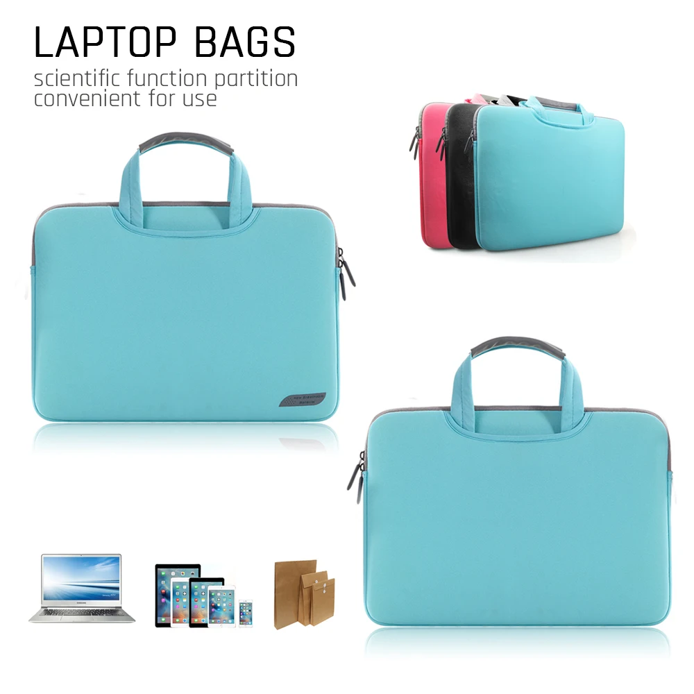 Wholesale Private Label 13 14 15 inches Neoprene Laptop Bag Case Durable Neoprene Laptop Sleeves
