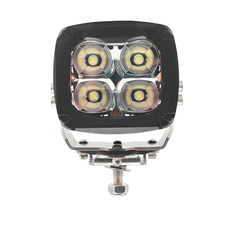 OLEDONE New Design Headtable and Dimmable LED Work Light 4 Inch Square 40W 4800LM All-Terrian Work Light LED 12V