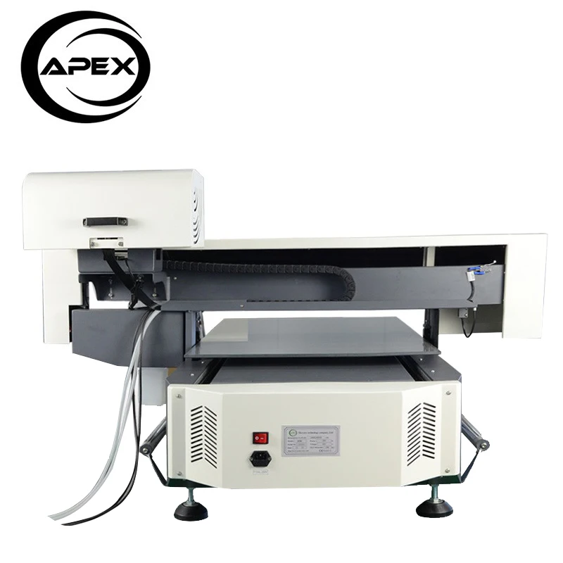 Apex UV6090 A3 Digital Flatbed Industrial UV Printer Machine For Glass/Acrylic/Ceramic Printing