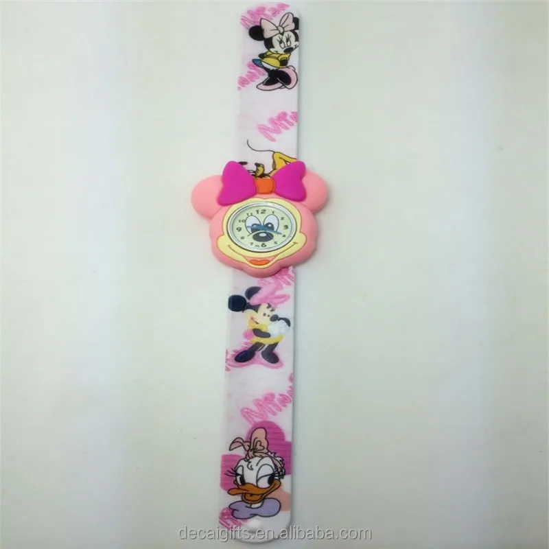 
Bulk wholesale cartoon mickey slap watch, lovely cartoon watch for kids 