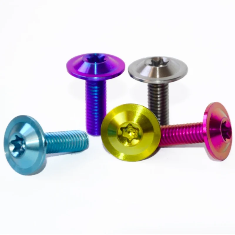 Titanium Dome Head Bolt M6 x (1.00mm) x 40mm Full Thread titanium bolt colorful