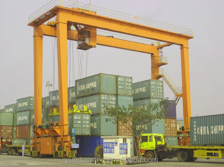 container straddle carrier,rubber tyre gantry crane 30ton