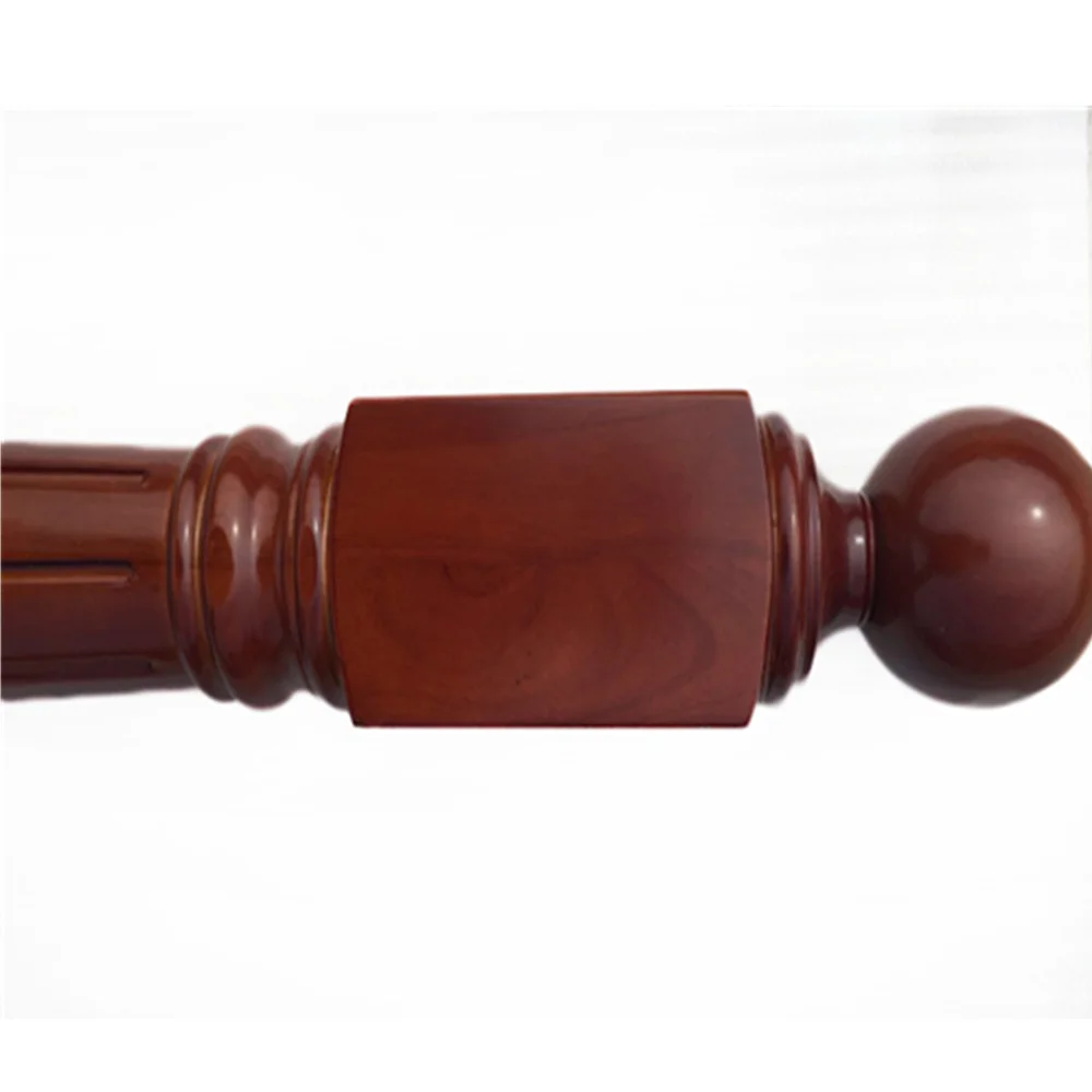 Modern indoor prefab wood balcony stair railing