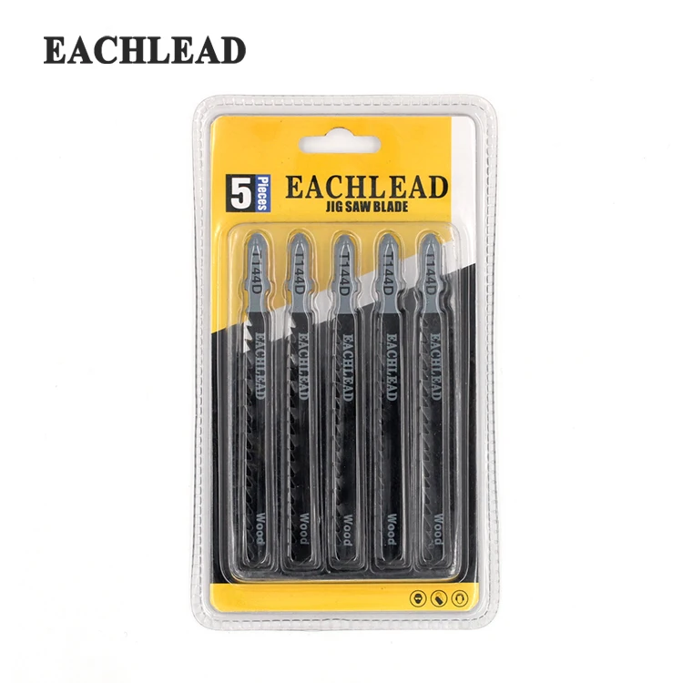 Electric Jig saw accessories T-Shank Item T144D Material HCS(SK5) 5PCS/double blister card  fast speed  cut wood