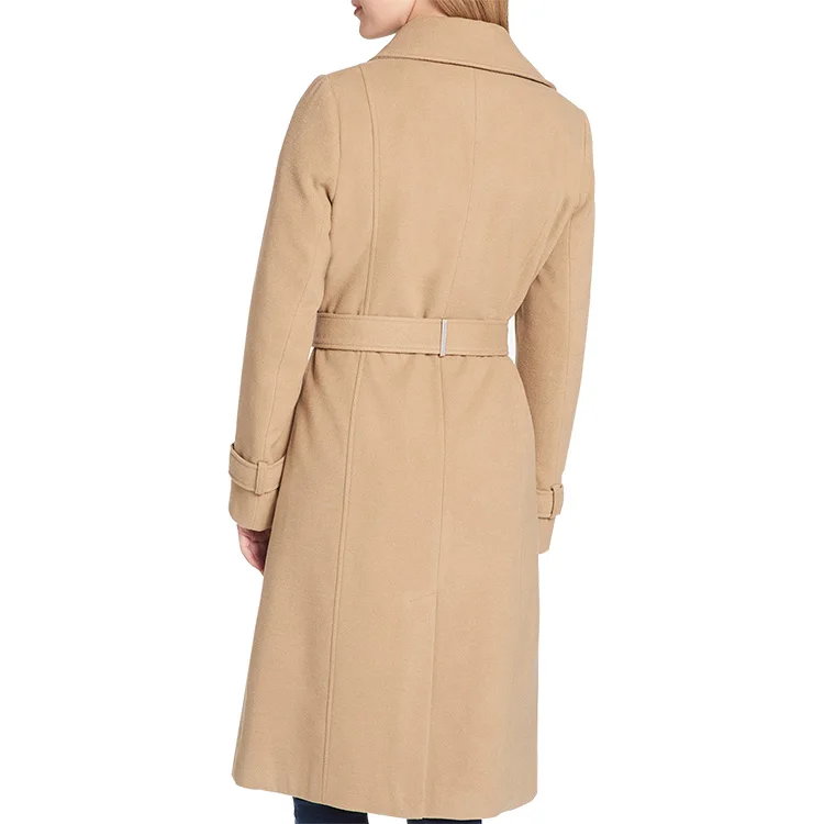 Direct Sale Custom Fashion High Quality Women Trench Ladies Long Coat Design