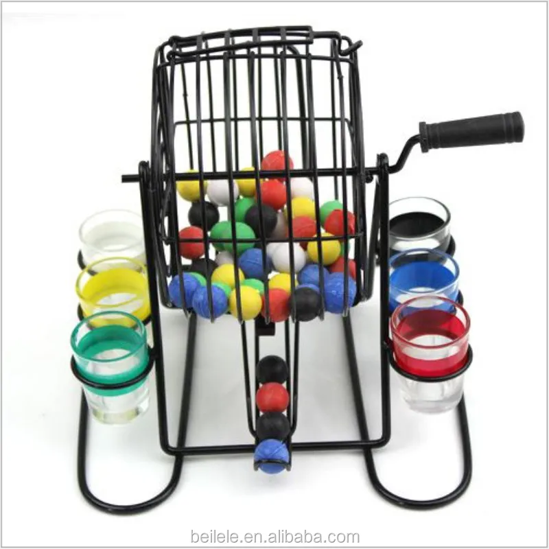 Lottery Machine Professional KTV Entertainment Metal Lottery Bingo Ball Drinking Game Set Machine Lottery Ball