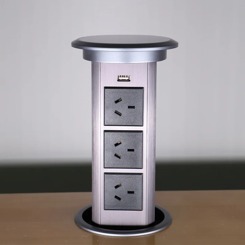 australia pop up socket electric sockets plug kitchen power socket outlets wireless charger for kitchen island meeting room
