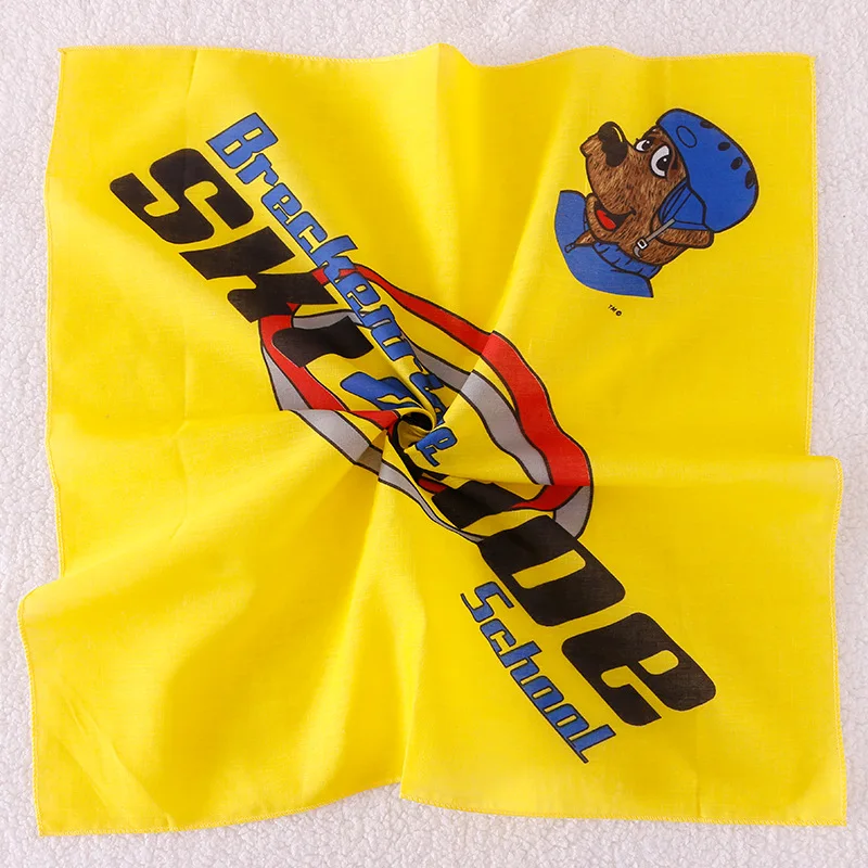 Custom print sports cotton square bandana