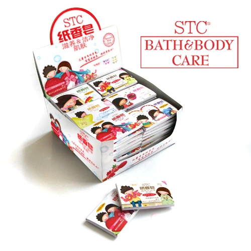 
Eco friendly natural fragrance disposable portable antibacterial mini paper hand soap 