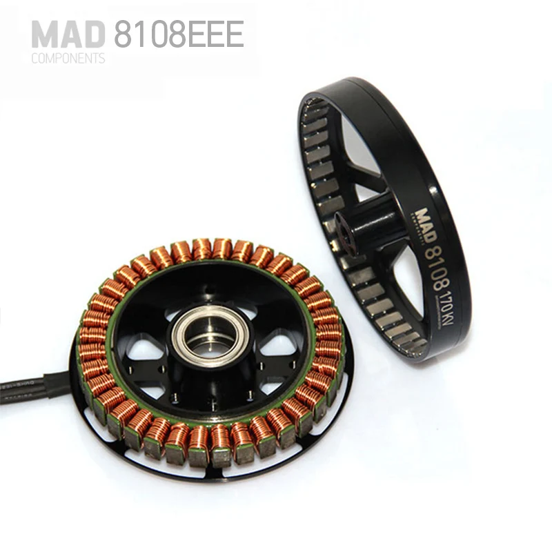 Brand New MAD8108 EEE 170KV 48V High Big Thrust Brushless Motor