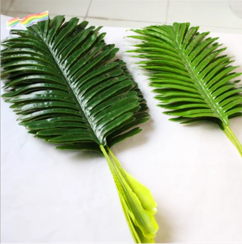 Palm leaves decoration plastic palm leaves wholesale