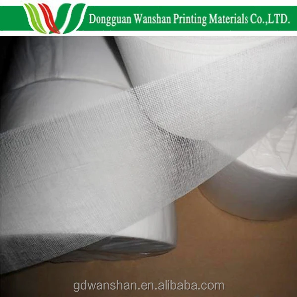 Paper backed high density book spine binding gauze,etamine
