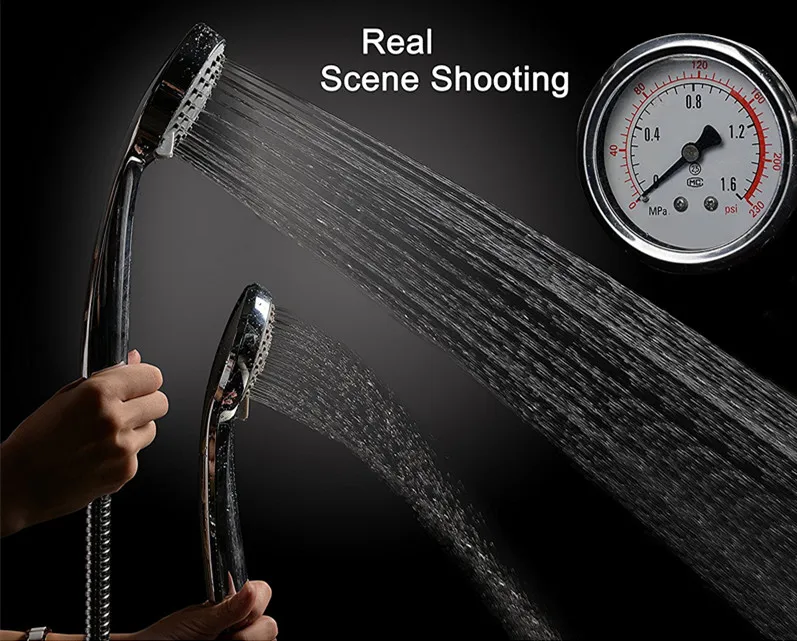Powerful Shower Spray against Low Pressure Water Supply Pipeline High Pressure Handheld Shower Head with