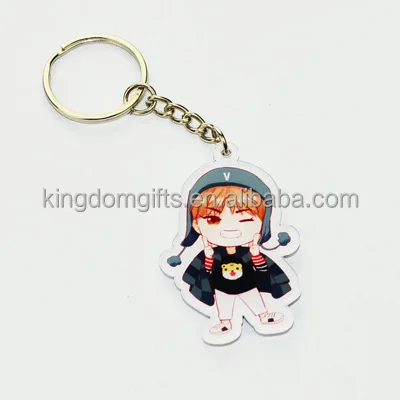 Acrylic Keychain One/Two Sided Custom Keychain, Plastic Keychain Custom Made
