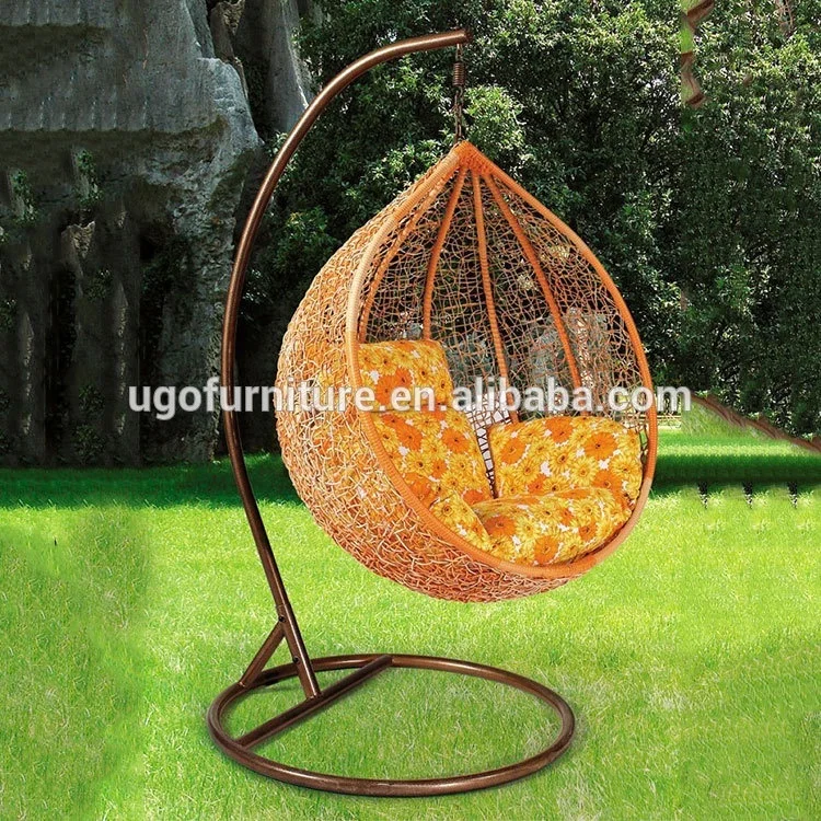 Wholesale products pear shaped outdoor rattan swing hanging chair
