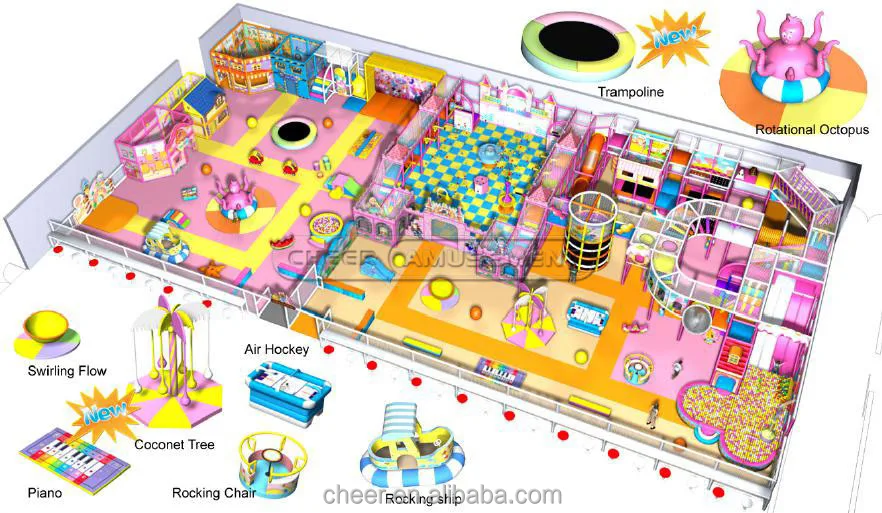 Cheer Amusement Sweet Candy Funland Indoor Children Park