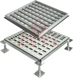 Perforated steel raised floor panel solution for data center/computer room/server room