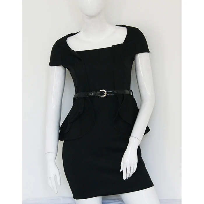 
Hot Sale Fashion Elegant Women Cap Sleeve Bodycon Formal Women Office Lady Peplum Dresses 