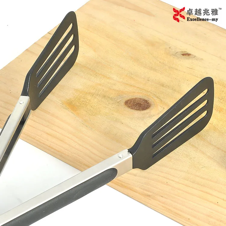 9 inch kitchen Nylon cooking high quality food tong vegetable&fruit salad meat fong tong nylon tong