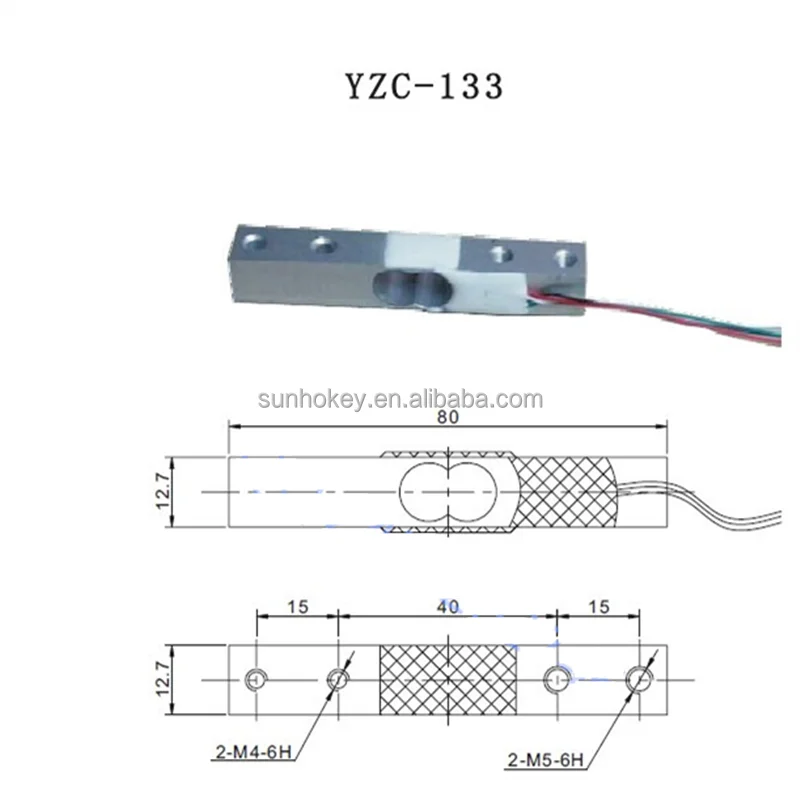 High-precision load cell electronic kitchen scale sensor HX711/AD YZC-133 1kg/5kg/10kg/20kg