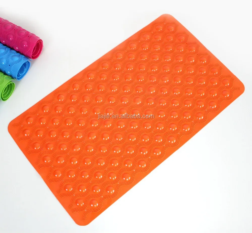 (J-7140 ) Top seller high quality bathroom different colors comfort pvc massage mat