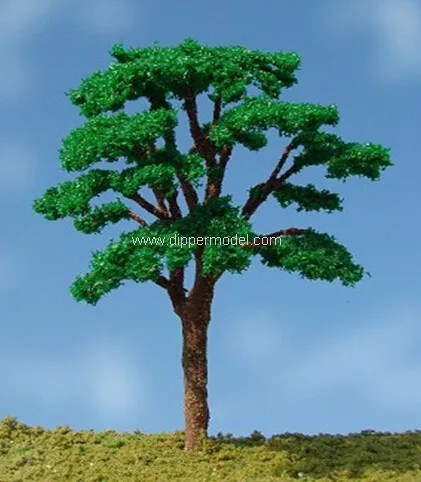 Artificial miniature architectural&train scale model trees