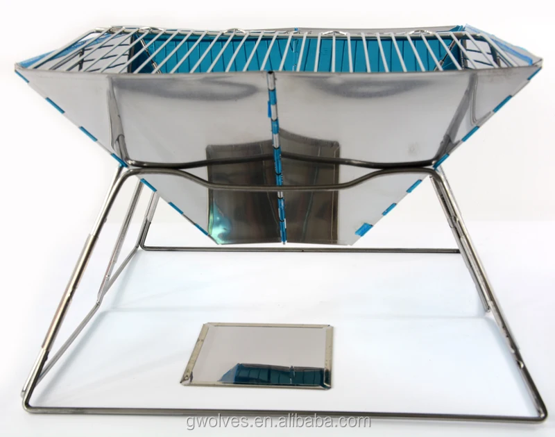 Outdoor Stainless Steel Portable Folding Barbecue BBQ Charcoal Grill Lightweight Portable Grill For Picnic