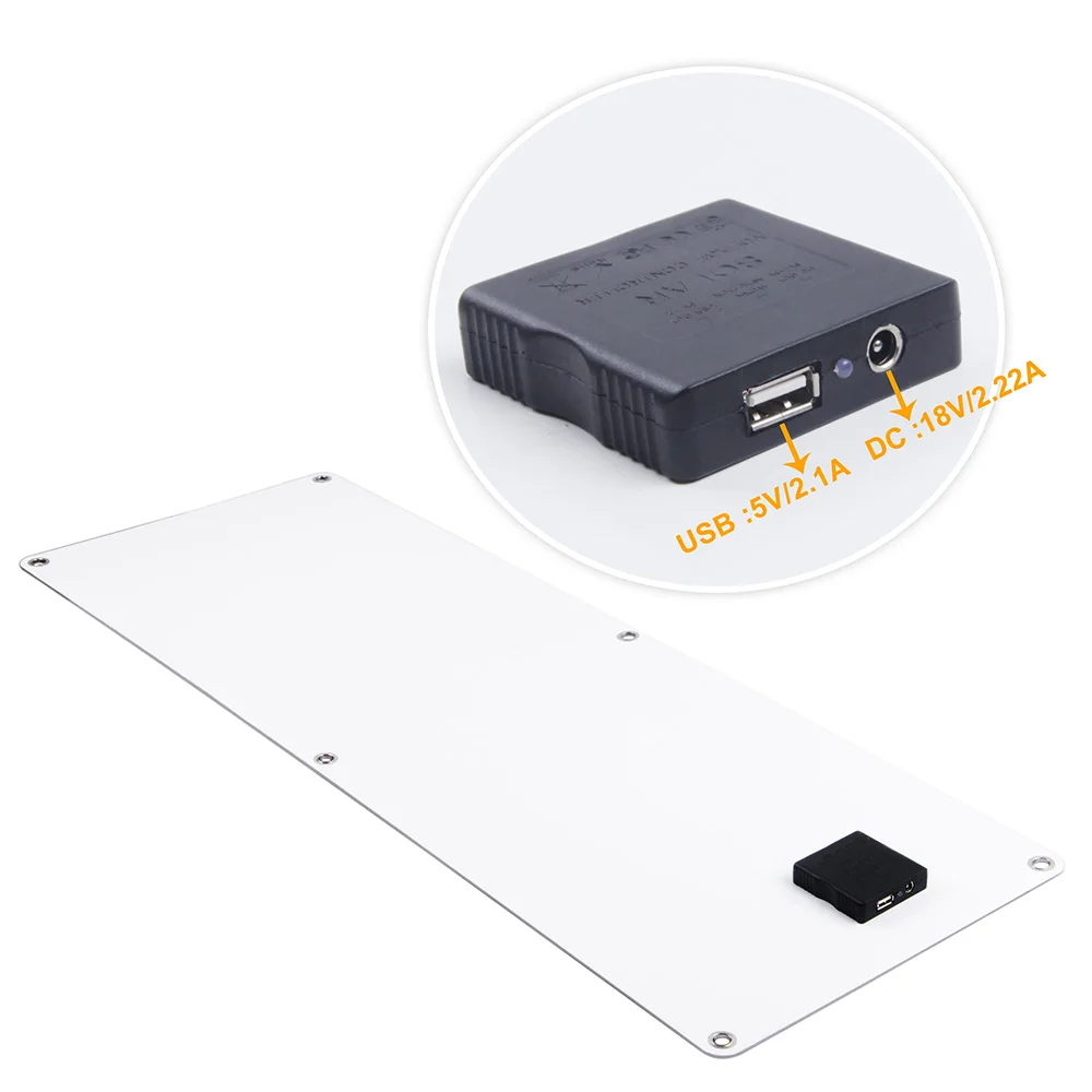 
Hot selling 40W Portable High Efficiency PET Laminated Semi Flexible Solar Panel for laptop charging 
