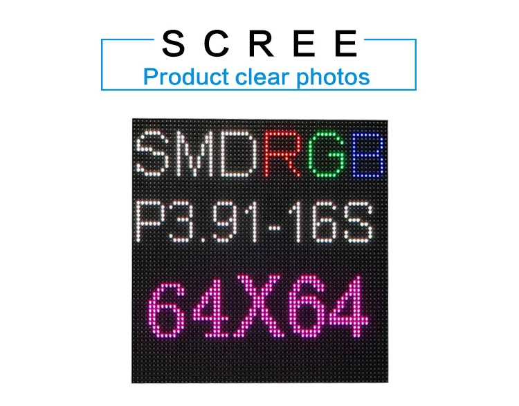 Rental screen P3.91 SMD indoor full color led display/PH3.91 LED module