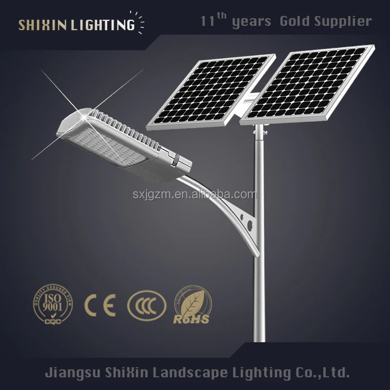 wireless track 150w solar lighting remote control pole mount light street light