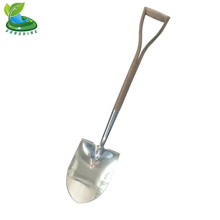 
Stainless steel shovel spade with ash wood Y Grip handle 