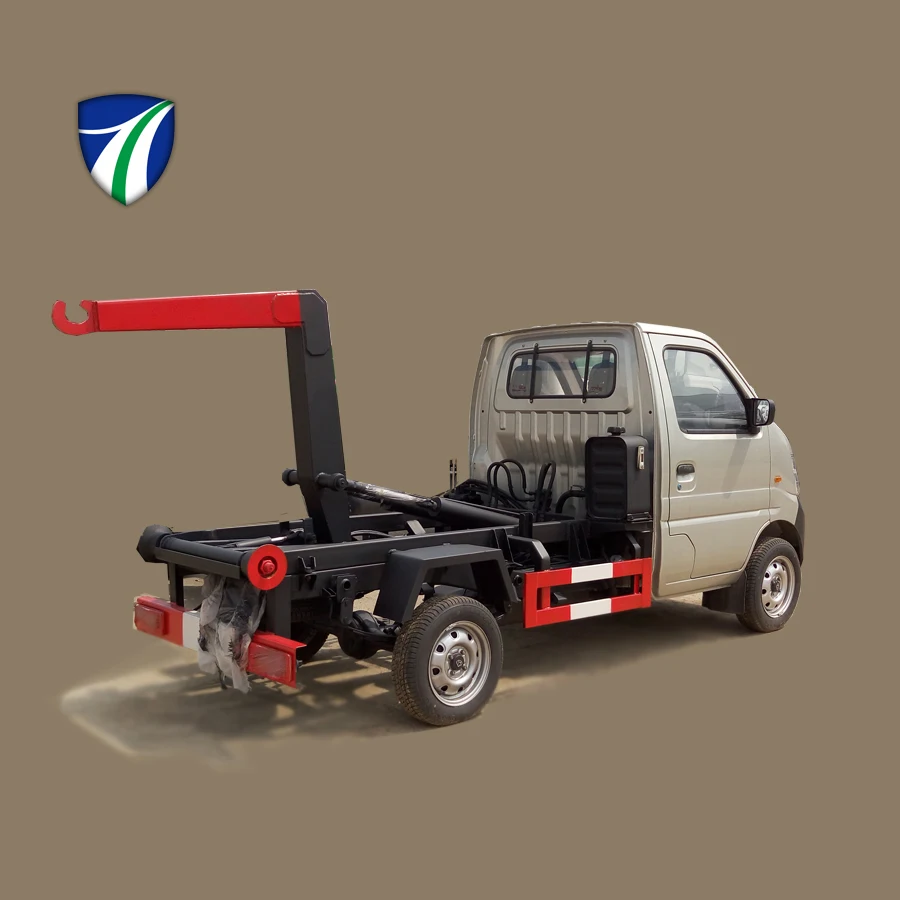 Mini Hydraulic Lifter Truck Hook Lift Garbage Truck Small Roll Off Garbage Truck For Sale