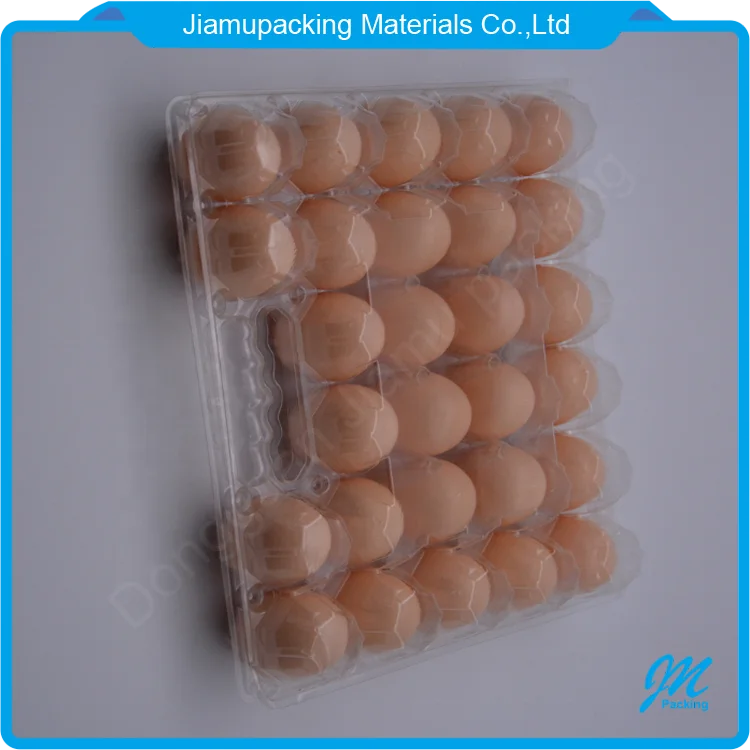 Egg Carton Tray Packaging Hot Sale Plastic for 28 Holes with Handle Blister Box