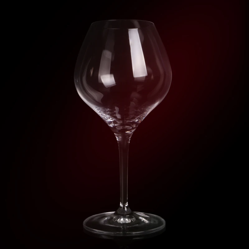 Wholesale Lead-Free Crystal Wine Glass Clear Luster Bohemia Goblet Glassware Creative Unique Gold Stem Red Wine Glass
