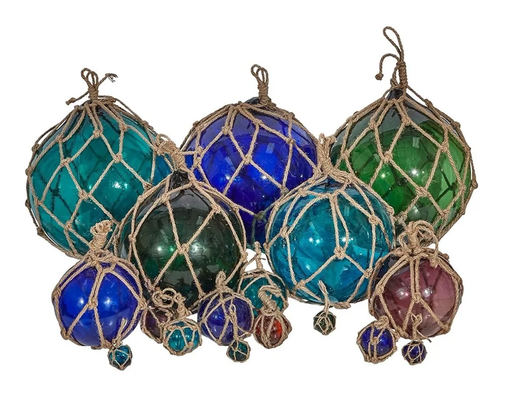 Fishing Float Ornament blue glass ball
