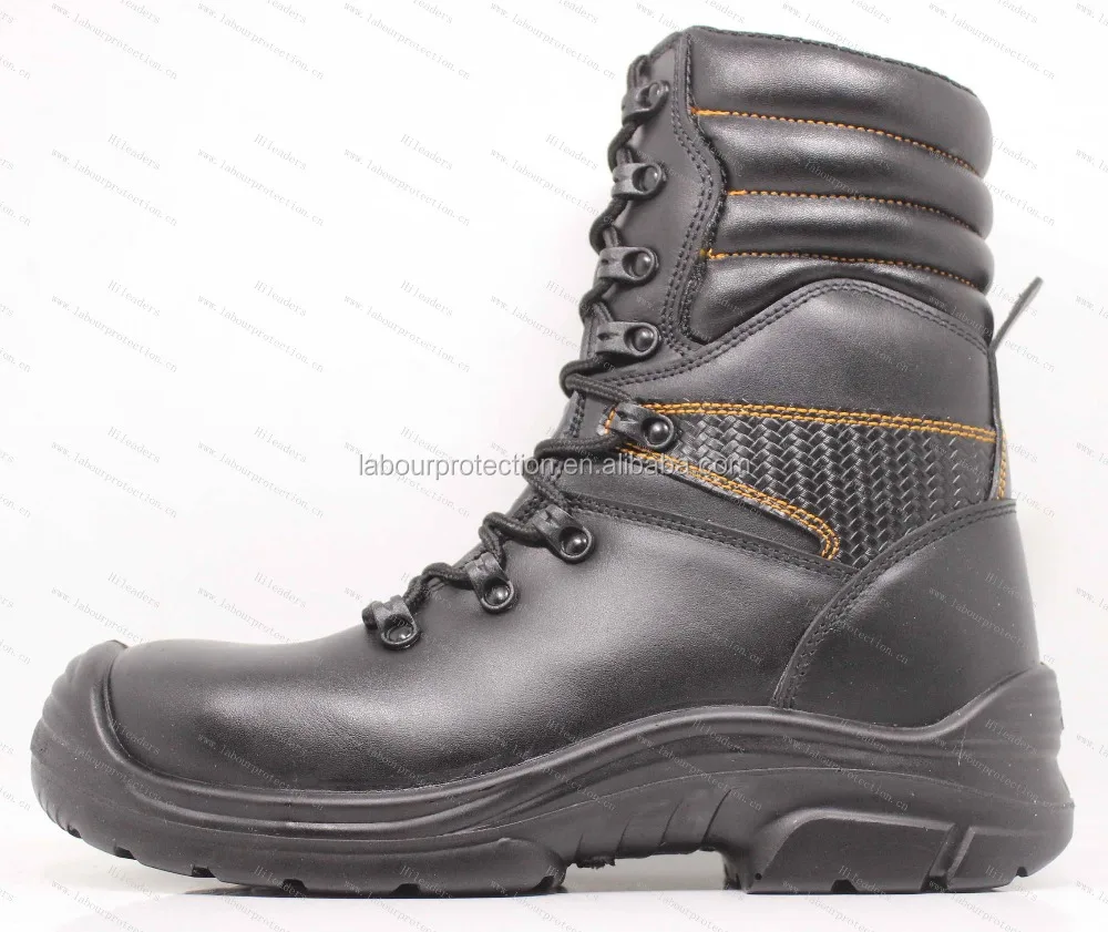 First Top Layer Full Grain Leather Non Mental / Mental Free Safety shoes Boots Work Boots