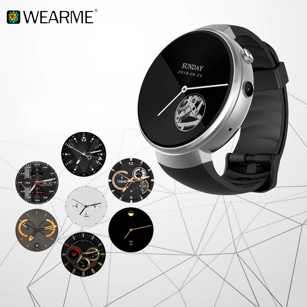 
Factory MTK 6737 Android 7.1 smart watch 2018 wifi video call 4G watch phone Android smart watch 