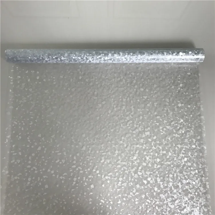 L022 3D Laser 0.3mm Decorative Removable Tinting Frosted Static Cling Self Adhesive Vinyl stained decorative glass window film