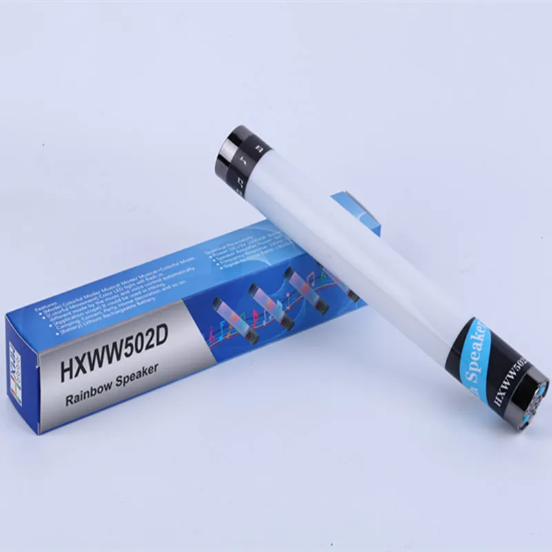 Беспроводная стереоколонка в форме трубки с усилением басов