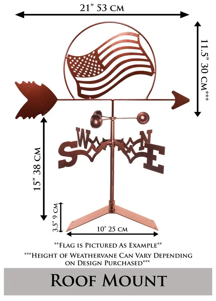 Outdoor Garden Cast Iron Rooster Weather Vane Wind Direction Decor