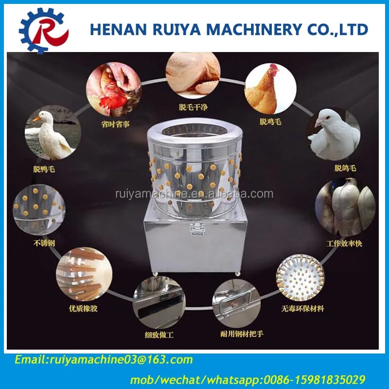 Quality rubber Stainless steel chicken scalding plucking machine 0086-15981835029